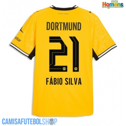 Camisa de time de futebol Borussia Dortmund Fabio Silva #21 Replicas 1º Equipamento 2026-27 Manga Curta